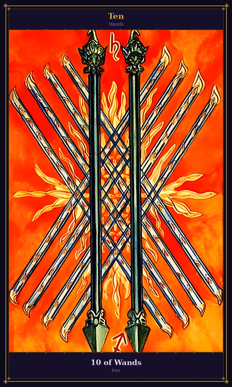 10 of Wands